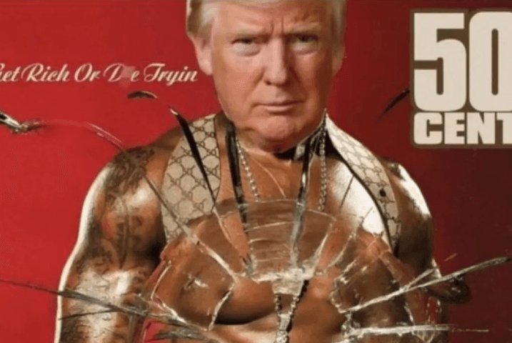 Unggah Sampul Album dengan Gambar Wajah Trump, Rapper 50 Cent: Trump Tertembak dan Saya Menjadi Tren