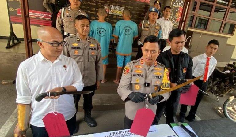 2 Pemuda Bacok Warga Cianjur hingga Telinga Nyaris Putus Ditangkap Polisi