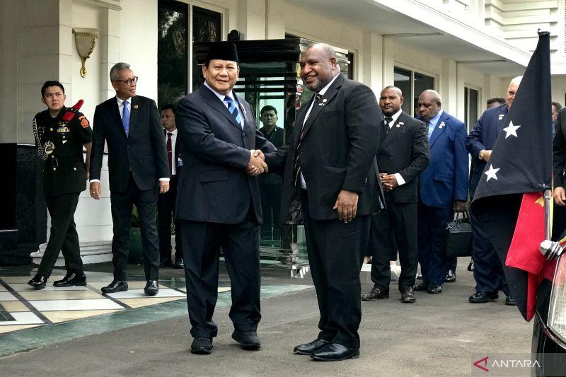 Menhan Prabowo dan PM Papua Nugini Bahas Kelanjutan Kerja Sama Dua Negara