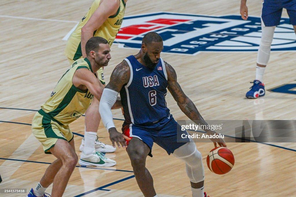 AS Menang Lawan Australia dalam Laga Uji Coba dengan Skor 98-92