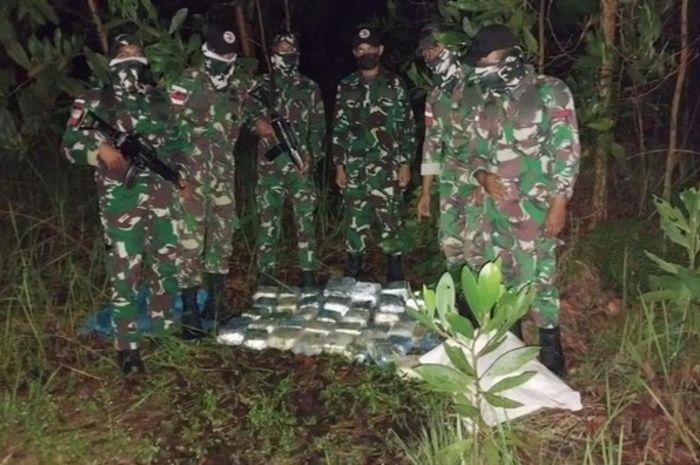 TNI Gagalkan Penyelundupan 35,9 Kg Sabu dan Ekstasi di Perbatasan RI-Malaysia