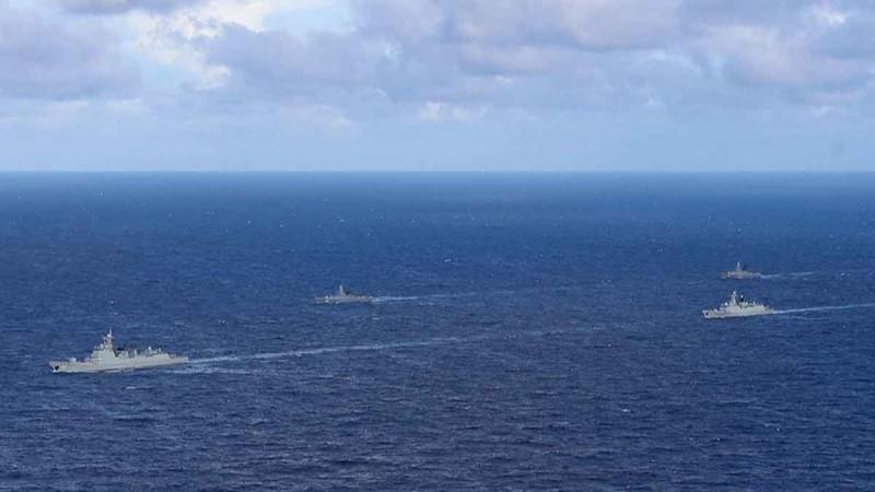 Angkatan Laut China-Rusia Latihan Bareng di Laut China Selatan