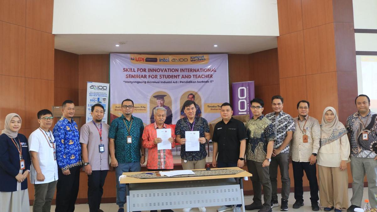 UPI Purwakarta-Axioo Teken MoU dan Gelar Seminar