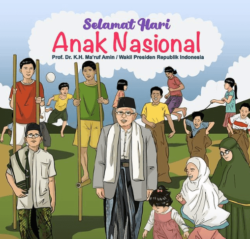 Wapres Ma'ruf Sebut Anak Anugerah Tuhan untuk masa Depan Indonesia