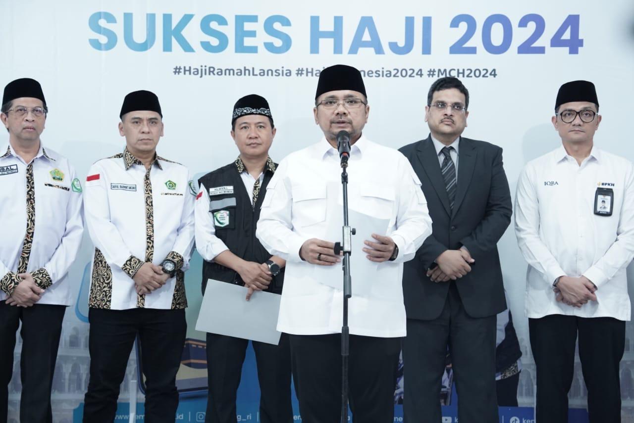Menag: Penyelenggaraan Haji Tahun 2024 Sukses dan Terbaik