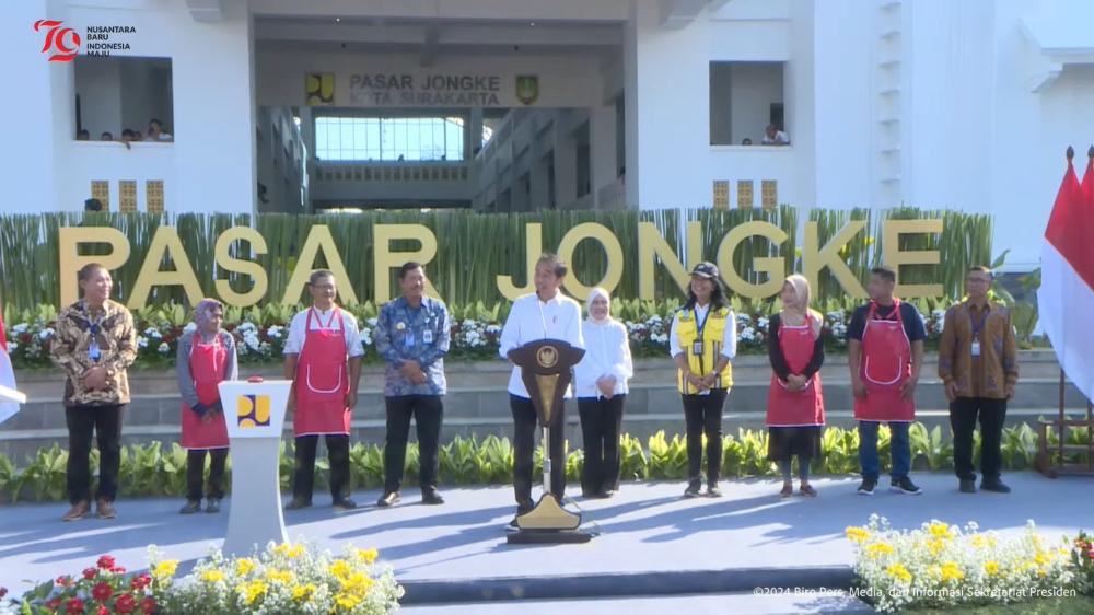 Di Tanah Kelahirannya, Presiden Jokowi Resmikan Pasar Jongke