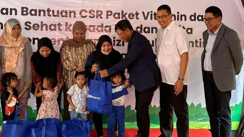 BRI Insurance Salurkan Bantuan Cegah Stunting di Mampang Jaksel