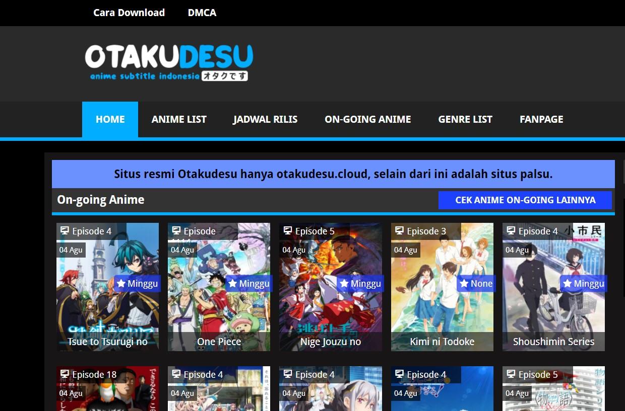 Hindari Otakudesu, Nonton Anime Bahasa Indonesia di Sini Aja