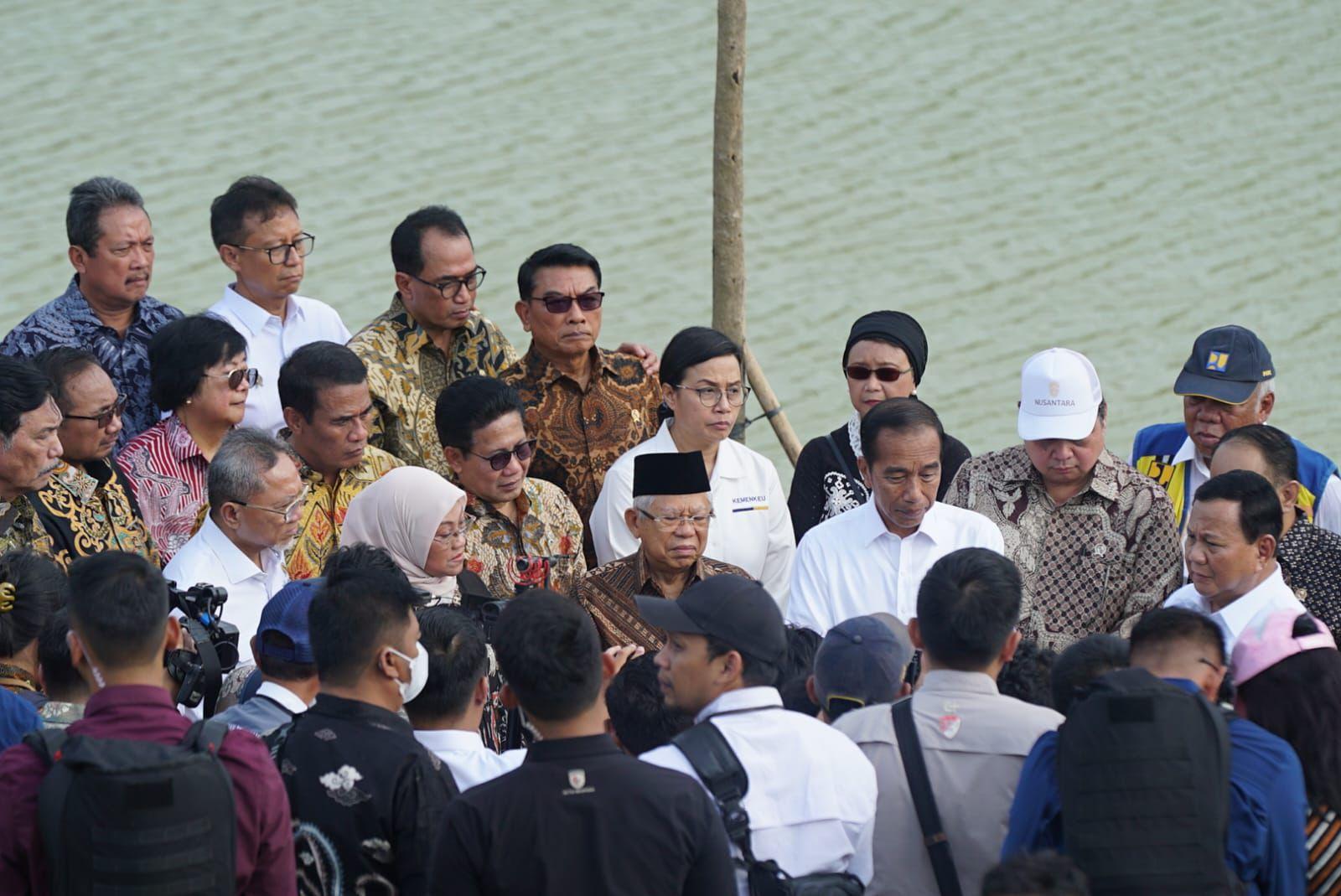 Gus Halim Dampingi Presiden Jokowi Kunjungi Embung di IKN