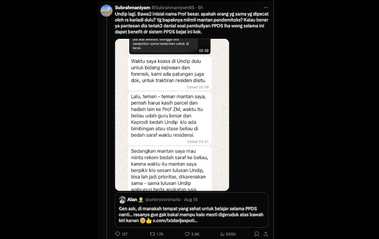 Heboh Pemerasan di UNDIP, Profesor Minta Pajero?