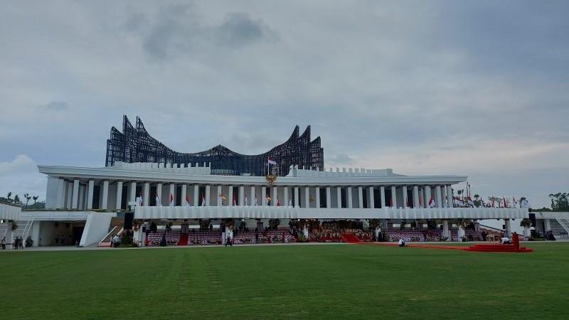 Lapangan Upacara IKN Memukau jelang HUT ke-79 RI