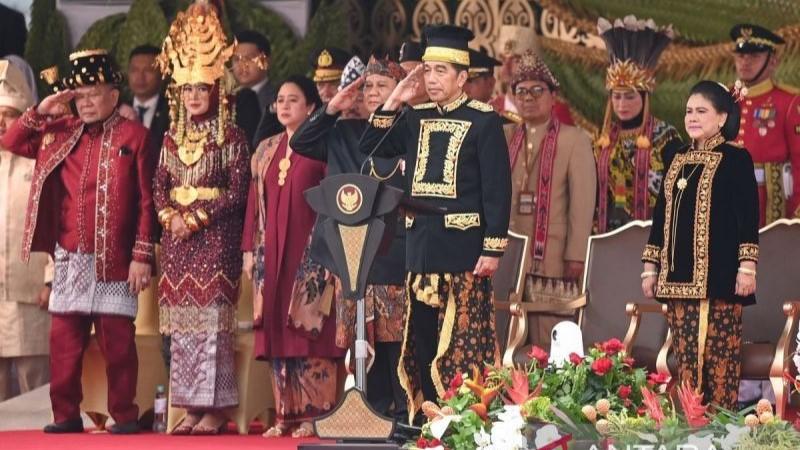 Prabowo Dampingi Jokowi Hadiri HUT ke-79 RI di IKN
