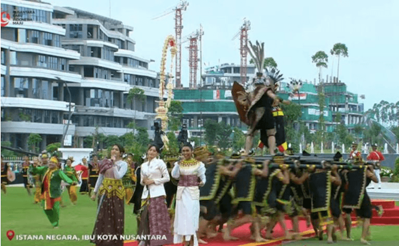 Lagu Puspa Warni Semarakkan Upacara HUT RI di IKN