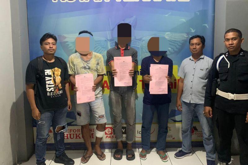 Ditreskrimum Polda Malut Amankan 3 Pelaku Aksi Pencurian Handphone