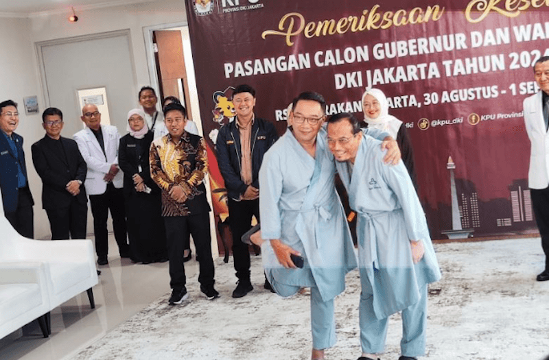 Ridwan Kamil-Suswono Jalani Serangkaian Tes Kesehatan