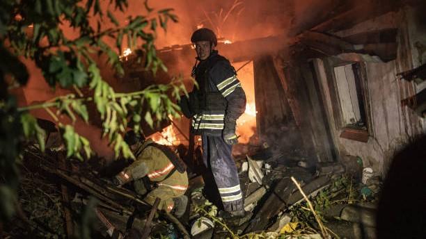 Serangan Rusia ke Ukraina Timbulkan Kebakaran, 5 Korban Terluka