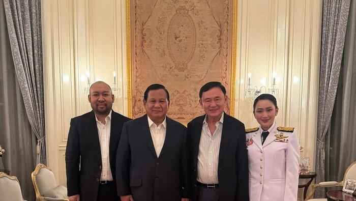 Thaksin Shinawatra Undang Makan Malam Prabowo-Didit di Thailand