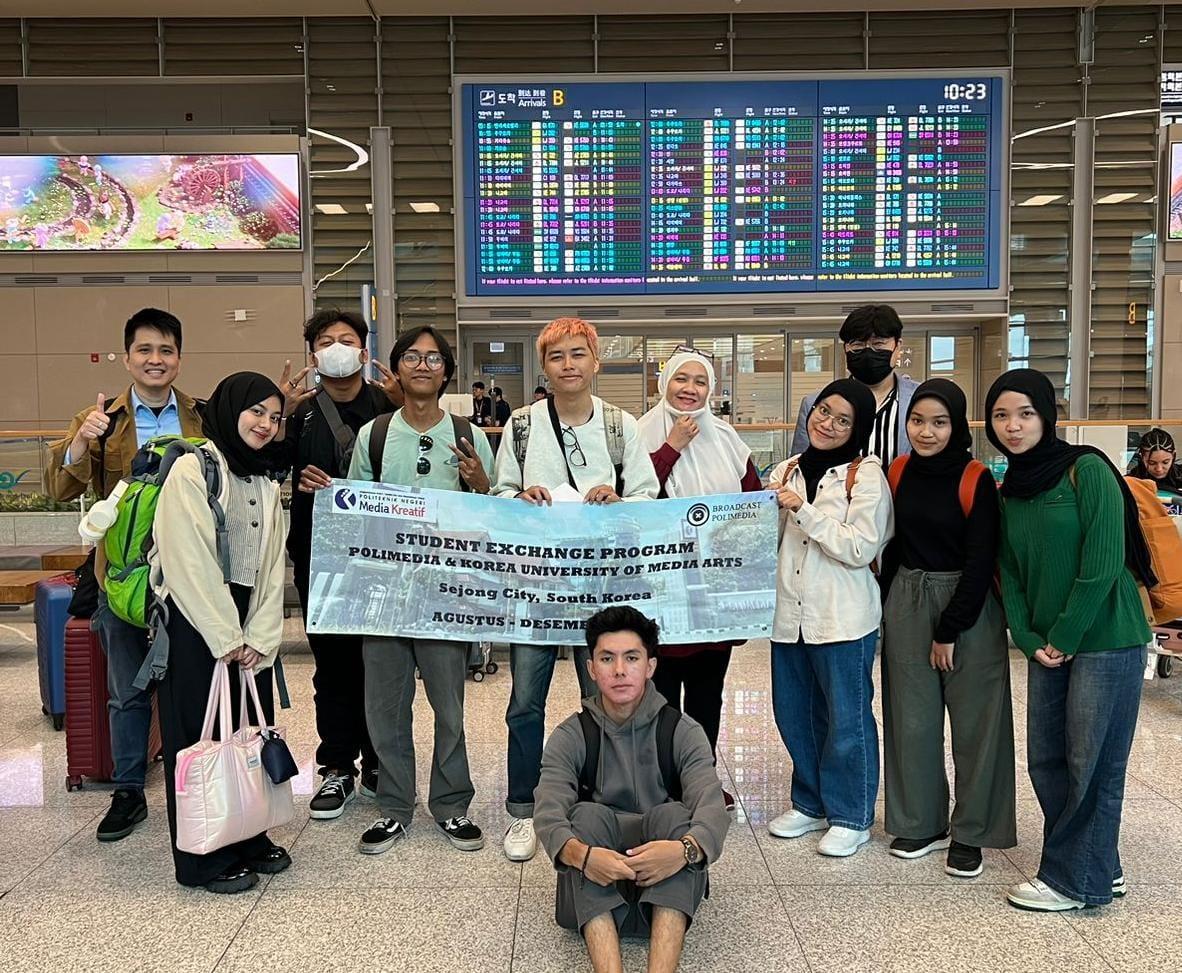Delapan Mahasiswa Polimedia Ikuti Program Student Exchange ke Korea