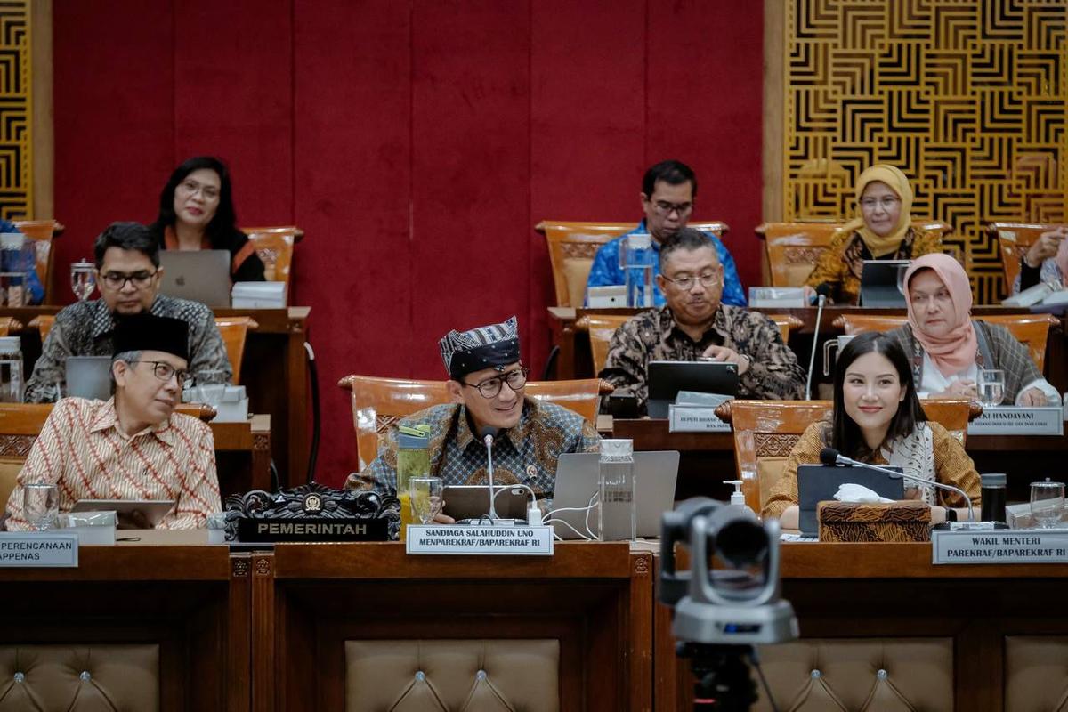 Menparekraf Apresiasi Inisiatif Komisi X DPR RI Revisi RUU Kepariwisataan