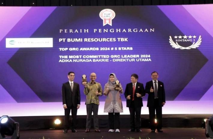 BUMI Sabet Dua Penghargaan Bergengsi TOP GRC Awards 2024