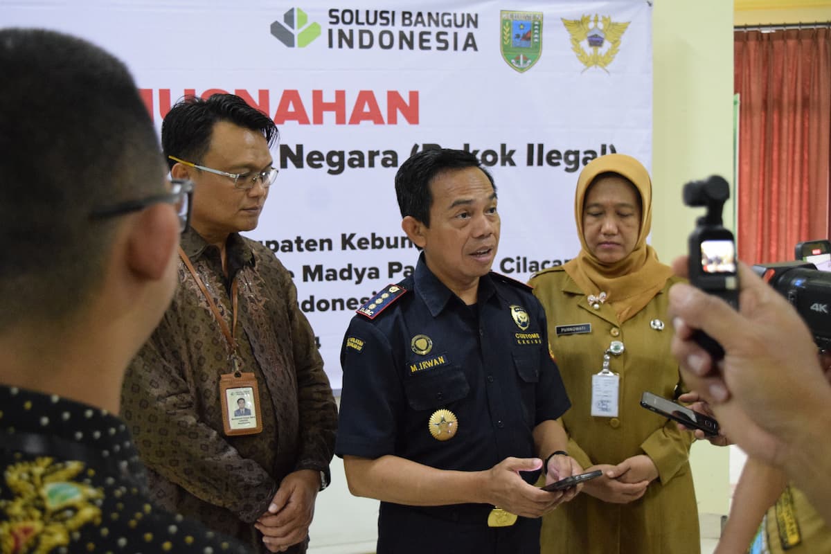 Bea Cukai Cilacap Musnahkan Ratusan Ribu Batang Rokok Ilegal Senilai Rp865 Juta