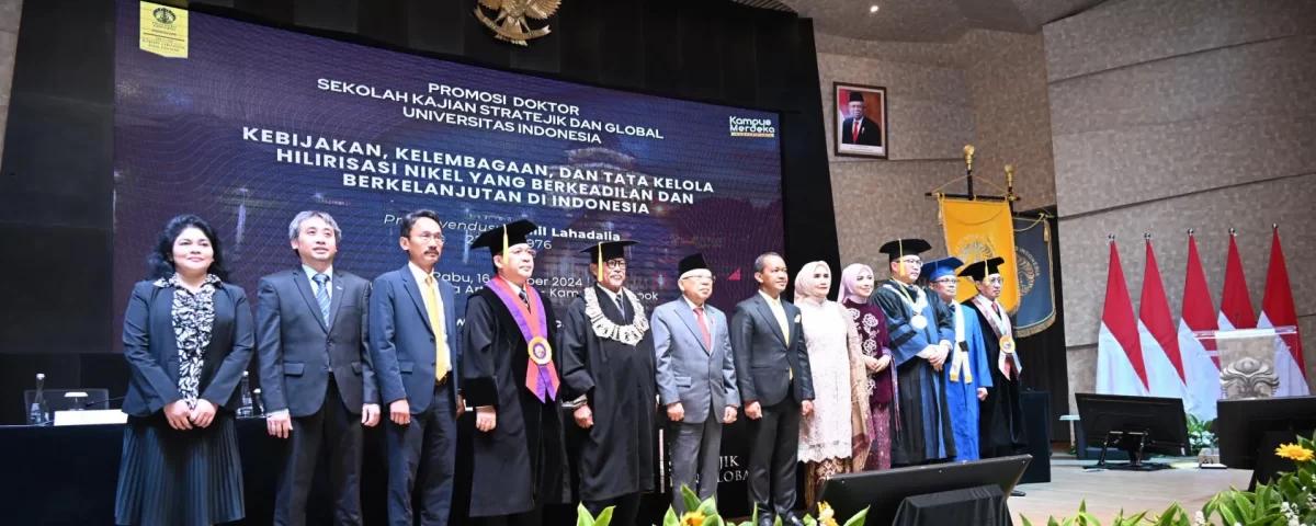 Wapres Ma'ruf Amin Hadiri Sidang Terbuka Promosi Gelar Doktor Bahllil Lahadalia