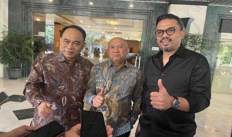 Bahas Rencana Kerja Transisi, Budi Arie dan Maman Sowan ke Menteri Teten