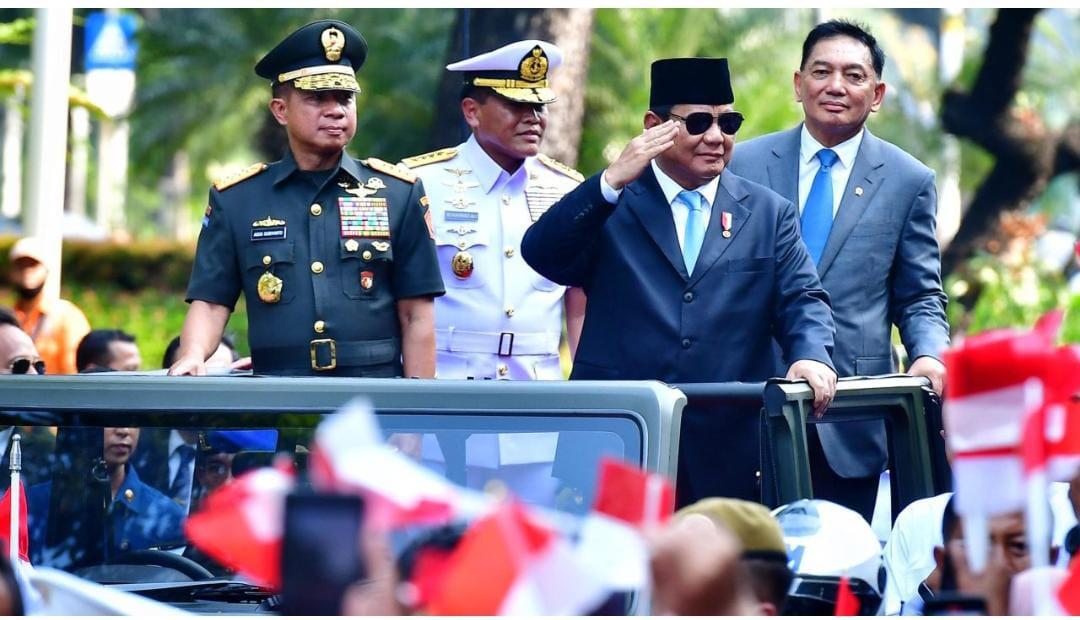 Presiden Prabowo Subianto Hadiri Upacara Memorandum Menteri Pertahanan RI