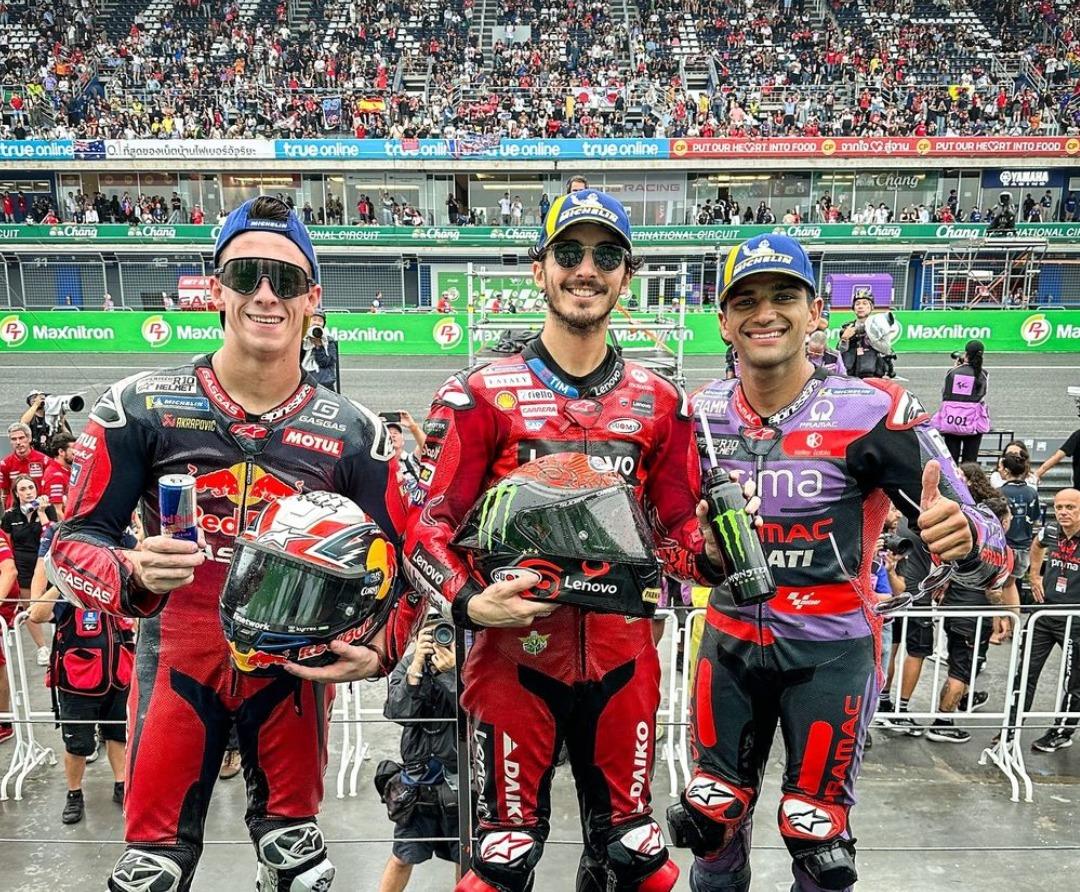 Bagnaia Juara MotoGP Thailand 2024, Marquez Jatuh