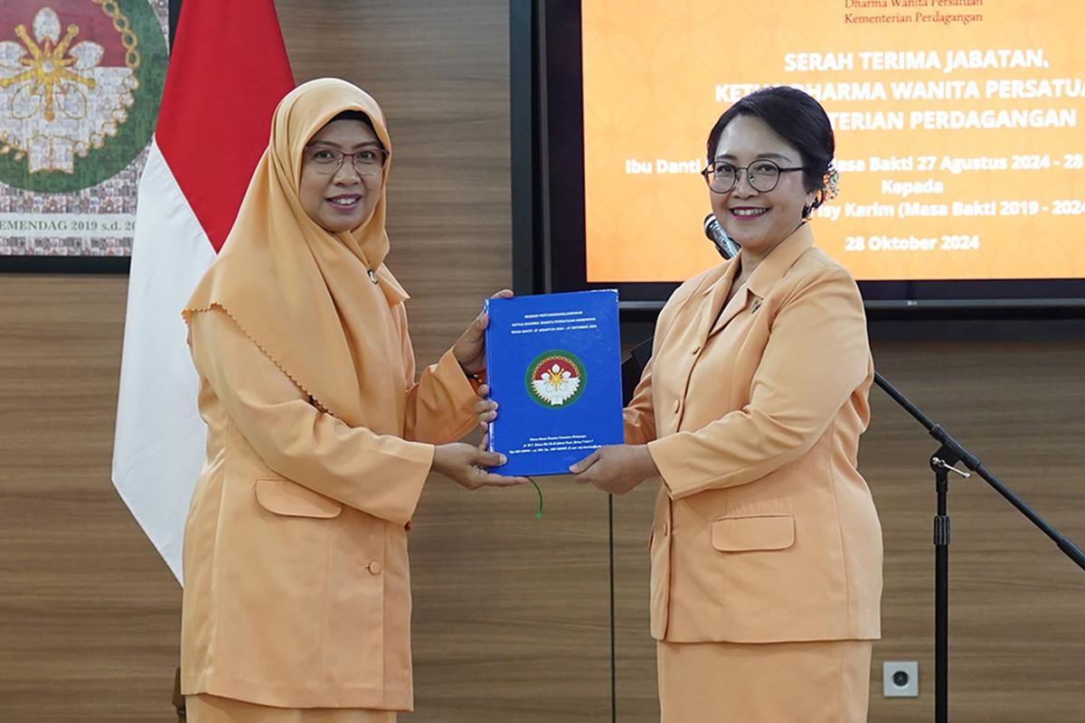 Serah Terima Jabatan Ketua DWP Kementerian Perdagangan