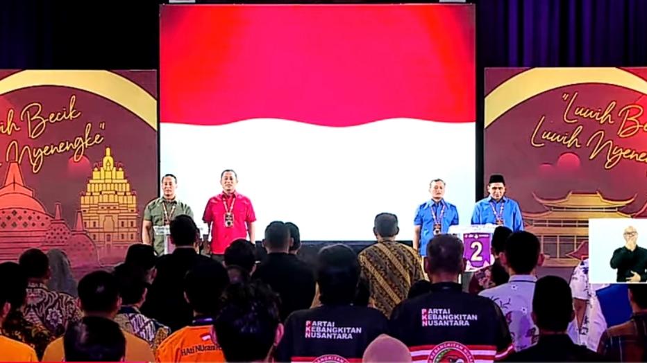 Debat Perdana Paslon Gubernur dan Cawagub Jateng 2024