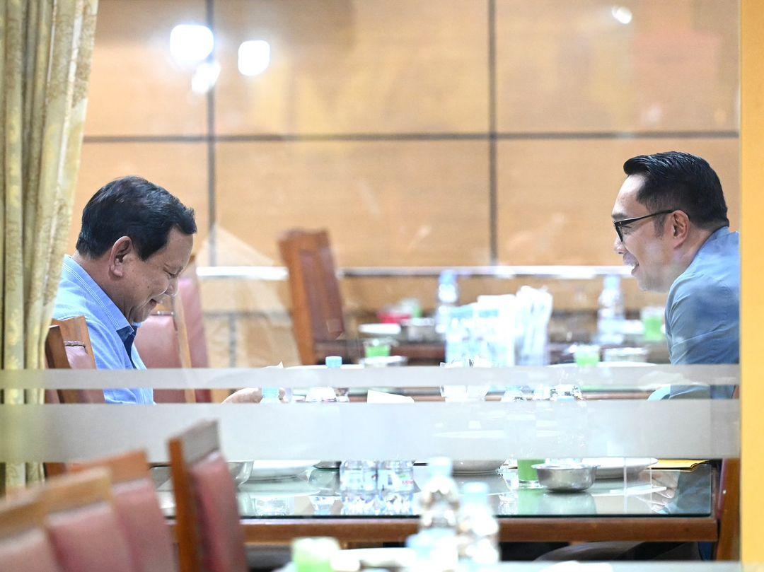 Momen Presiden Prabowo Makan Malam Bareng Ridwan Kamil, Sambil Bahas Apa?