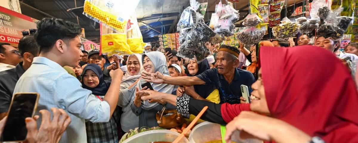 Wapres Gibran Rakabuming Meninjau Pasar Tradisional Kahayan yang Memiliki Predikat Pasar Aman
