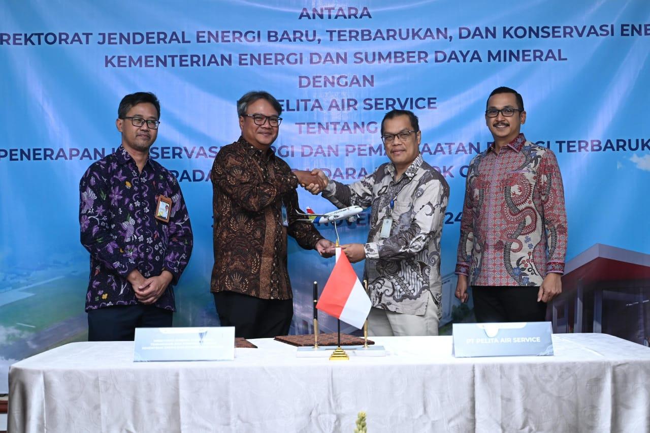 Kolaborasi Pelita Air Bersama Direktorat Jenderal EBTKE dan GIZ Jadikan Bandara Pondok Cabe sebagai Eco-Friendly Airport