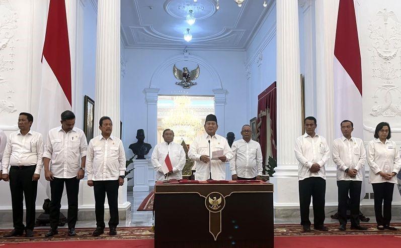 Presiden Prabowo Tandatangani Perpres Tujuh Kementerian Koordinator di Kabinet Merah Putih