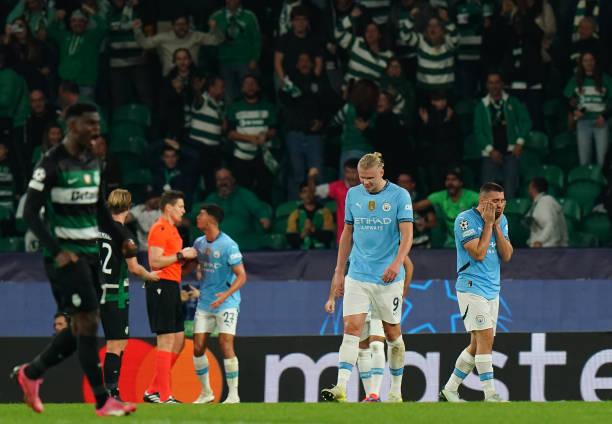 Hasil Liga Champions: Manchester City Tumbang di Tangan Sporting CP 1-4