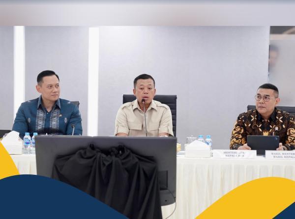 Upayakan Percepatan Proses Persetujuan KKPR, Menteri Nusron Minta Dukungan Menko AHY