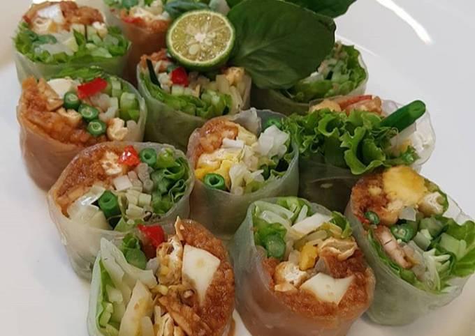 Ini Resep Gado-gado Roll, untuk Bekal Bergizi Anak