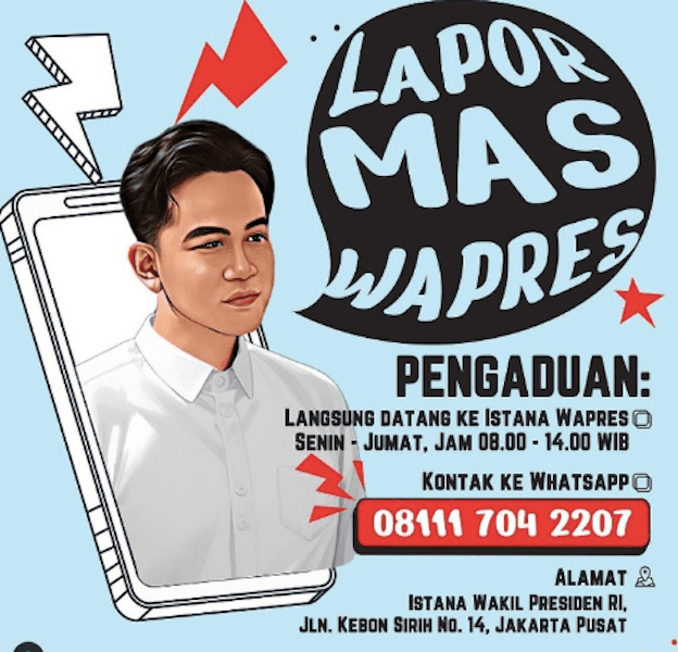 Mulai Besok Gibran Bakal Terima Aduan Masyarakat di Istana Wapres