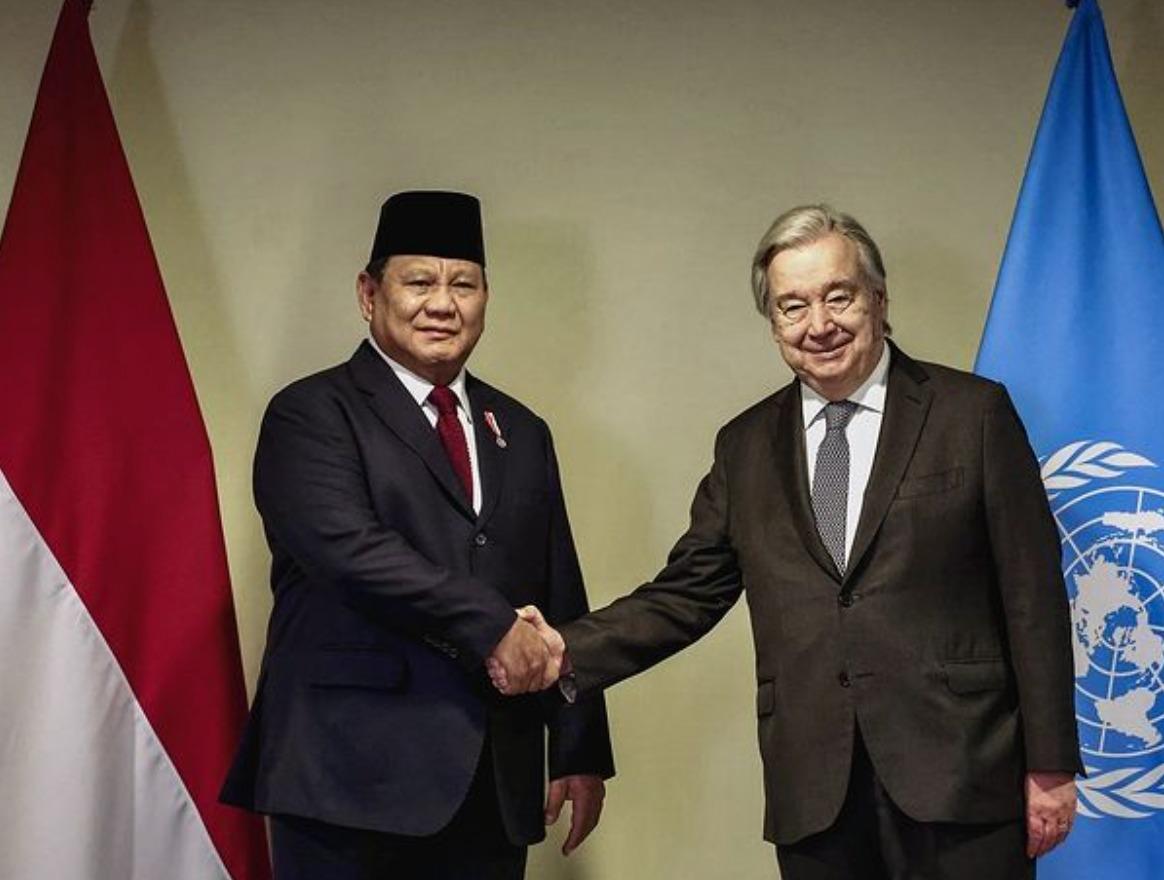 Prabowo dan Sekjen PBB António Guterres Sepakati Penguatan Peran Indonesia di Kancah Internasional