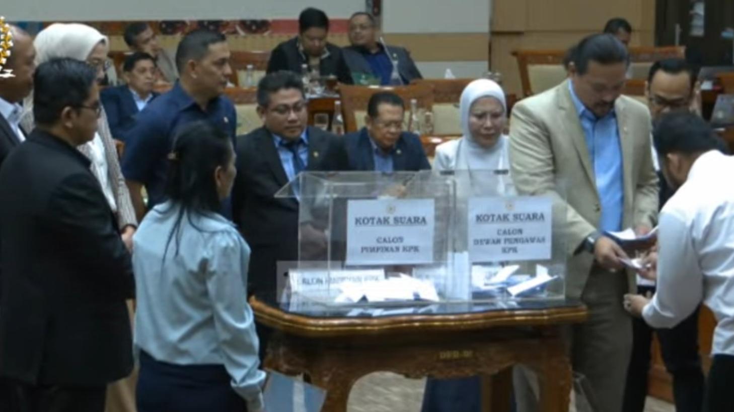 Komisi III DPR Mulai Voting untuk Pemilihan Capim dan Dewas KPK