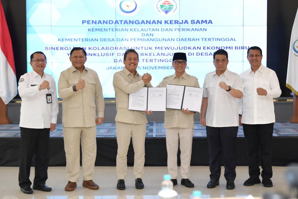 MoU dengan KKP, Mendes Yandri Optimis Desa Mampu Penuhi Bahan Baku Protein Suplai Program Makan Bergizi Gratis