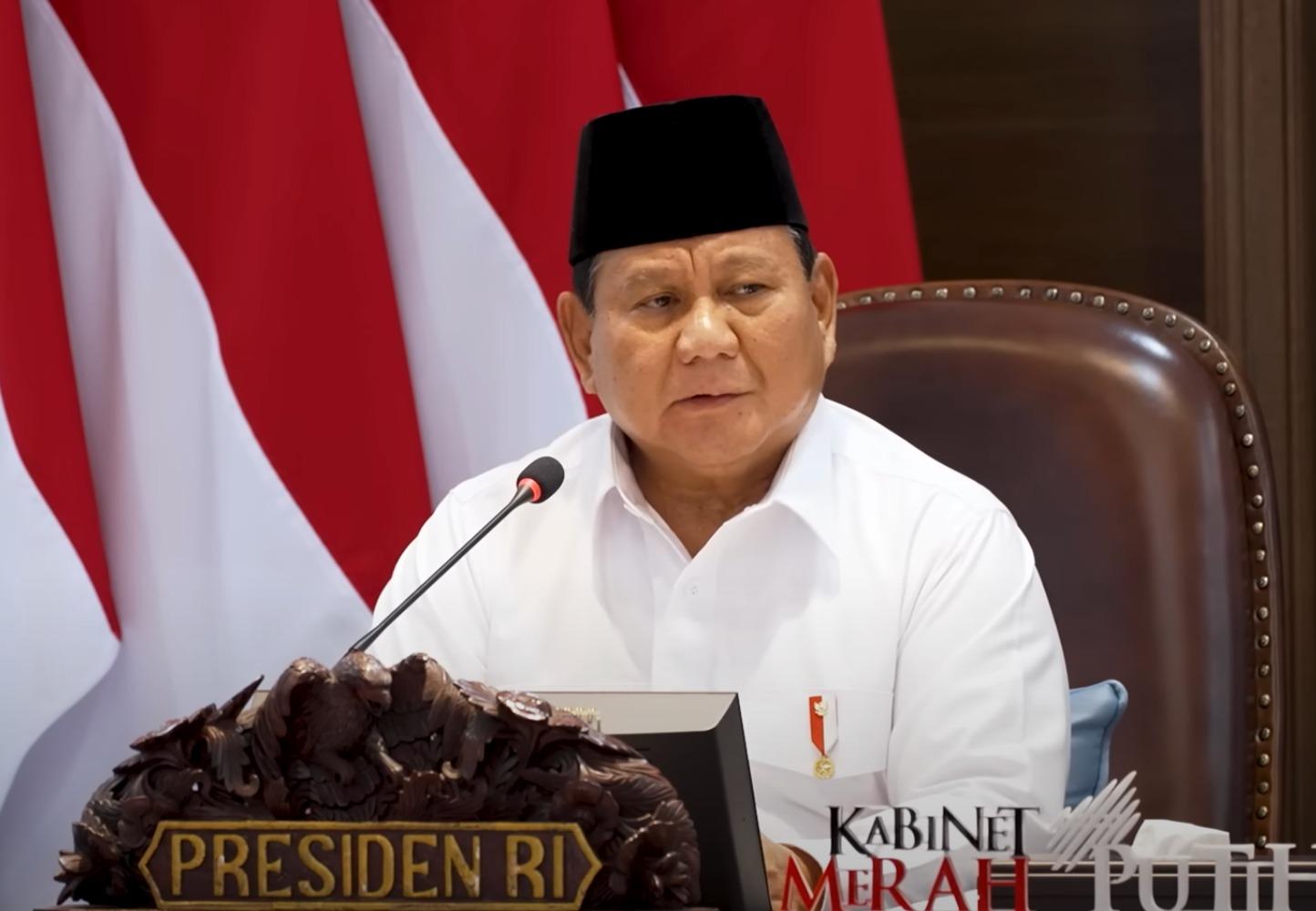 Ini Rincian 24 Kali Ucapan Terima Kasih Presiden Prabowo dalam Sidang Kabinet Paripurna