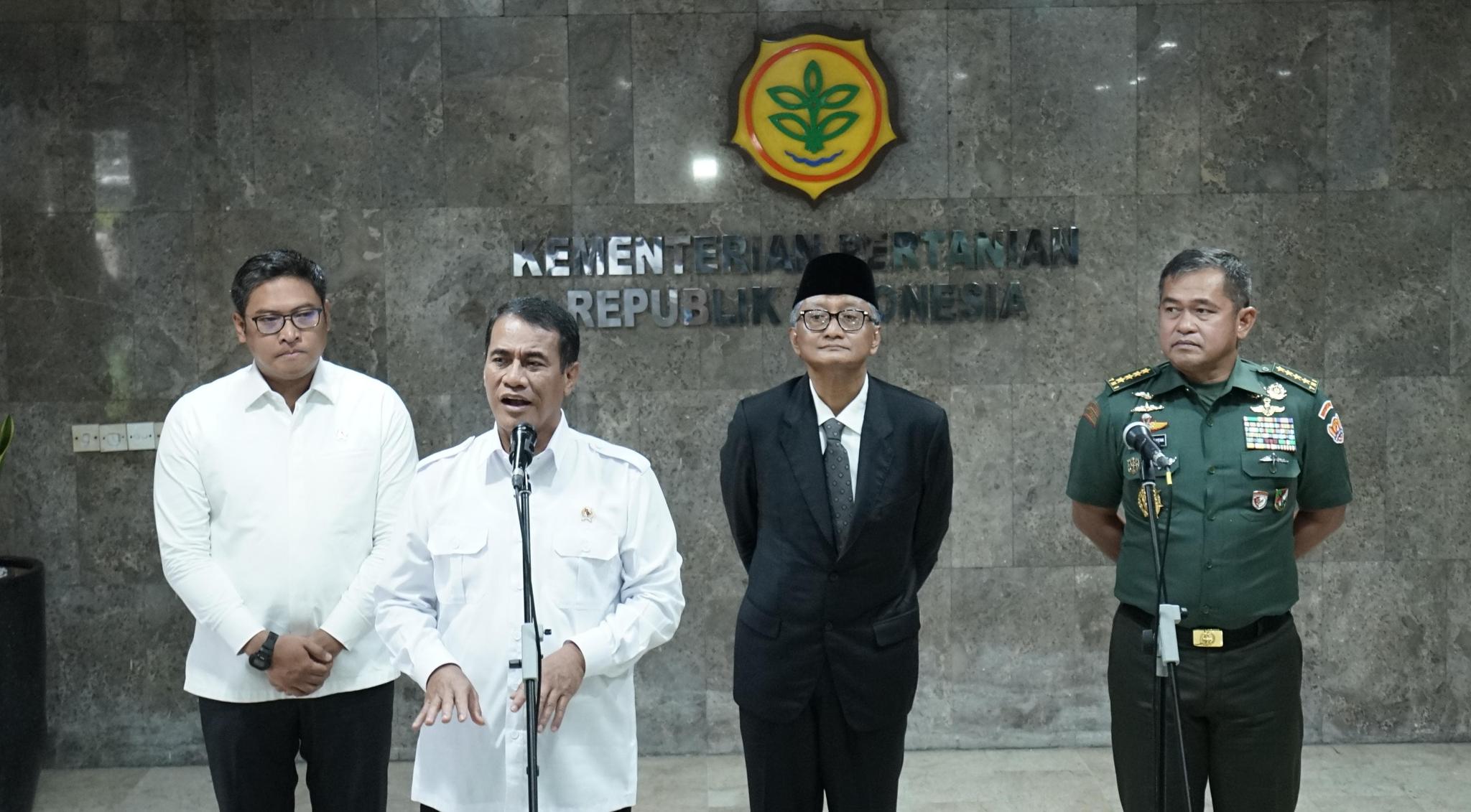 Akselerasi Swasembada Pangan, Kementan Kolaborasi dengan Kemen PU dan TNI untuk Penguatan Irigasi