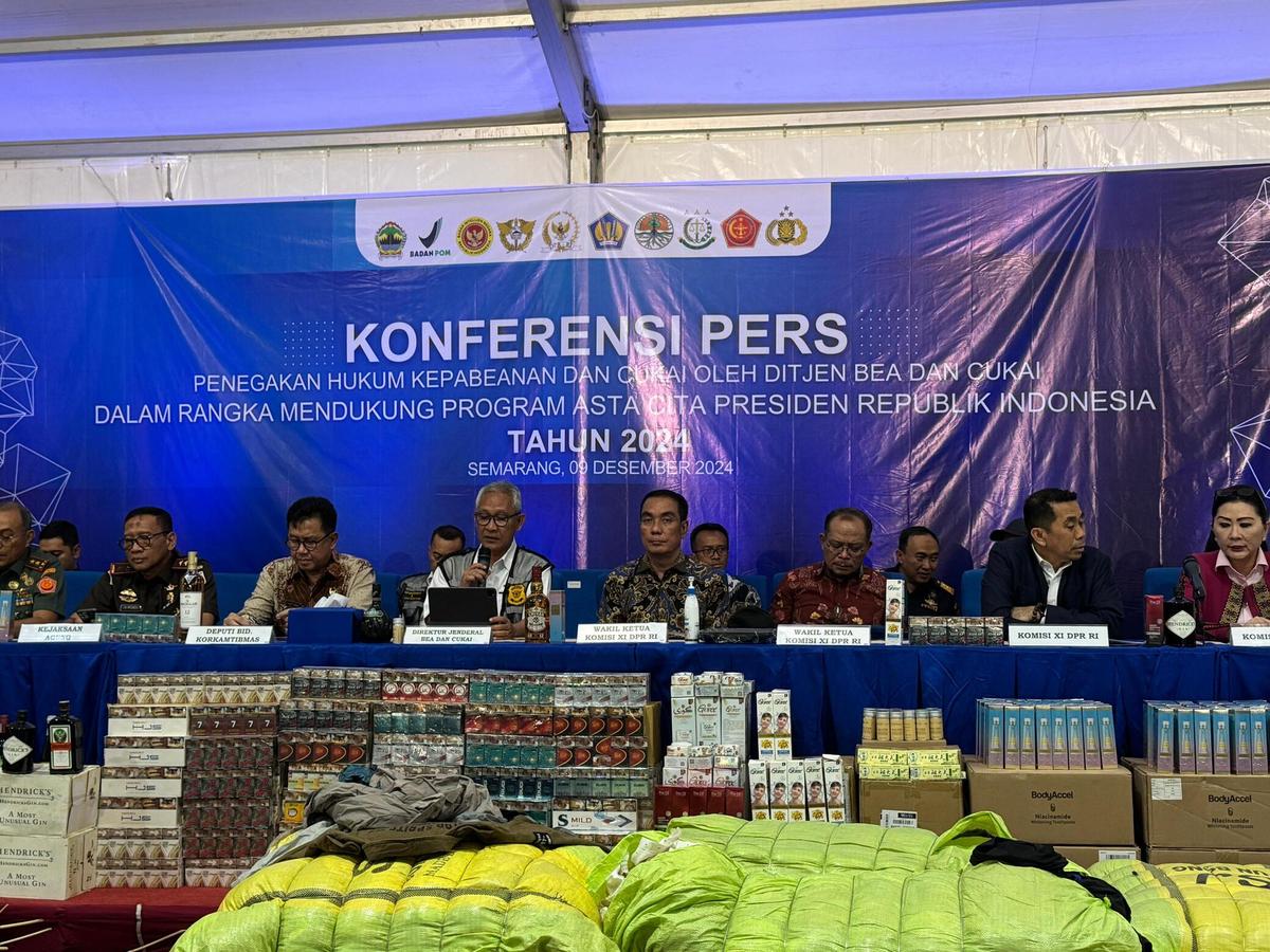 Dukung Program Asta Cita, Kanwil Bea Cukai Jateng & DIY Amankan Rp308,45 Miliar Barang Ilegal dan Cegah Kerugian Negara