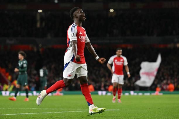 Brace Bukayo Saka Bawa Arsenal Gulung Monaco Tiga Gol Tanpa Balas