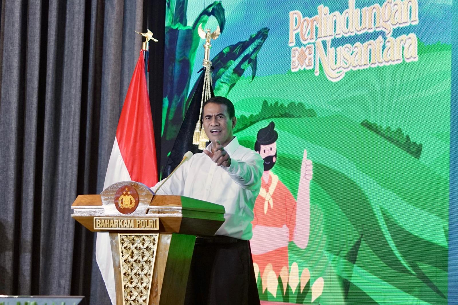 Cegah Penyelewengan di Sektor Pertanian, Mentan Amran Titip Pesan Ini ke Kabaharkam