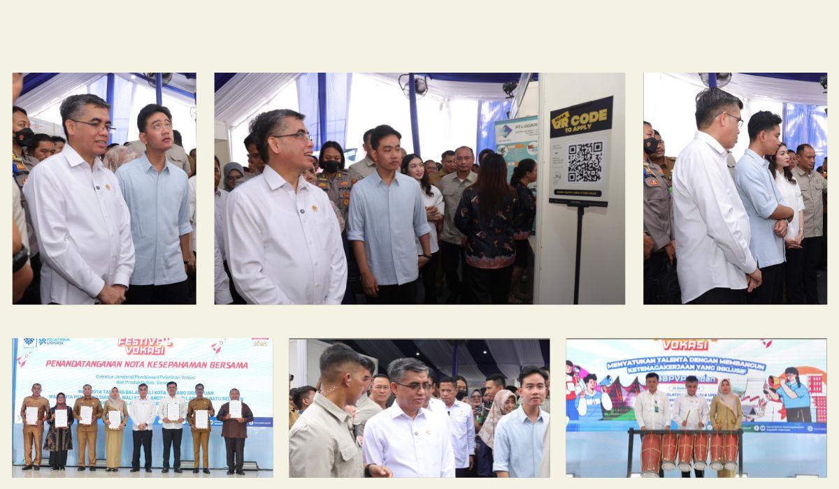 Didampingi Menaker Yassierli, Wapres Gibran Tinjau Job Fair di Medan