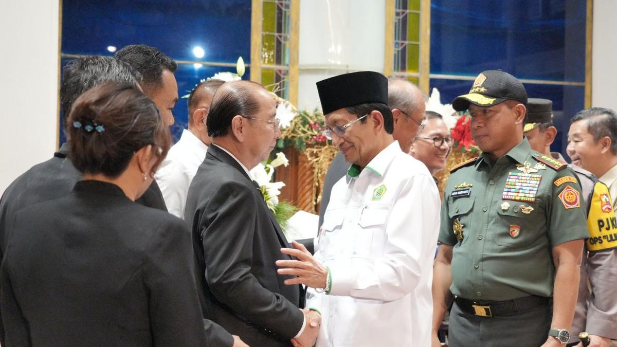 Sapa Umat Kristiani di Gereja, Menag Nasaruddin Umar Berpesan Cinta Damai