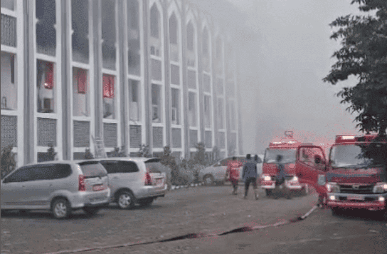 Kebakaran Gedung Rektorat UIN Jakarta Diduga gegara Korsleting Stop Kontak